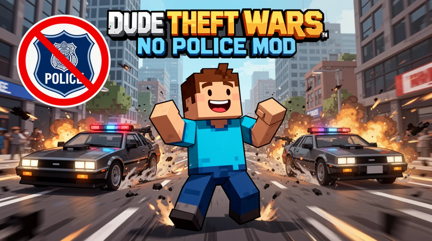 Exciting Features of Dude Theft Wars Mod APK No police Mod