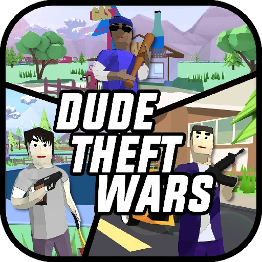 Dude Theft Wars Mod APK title