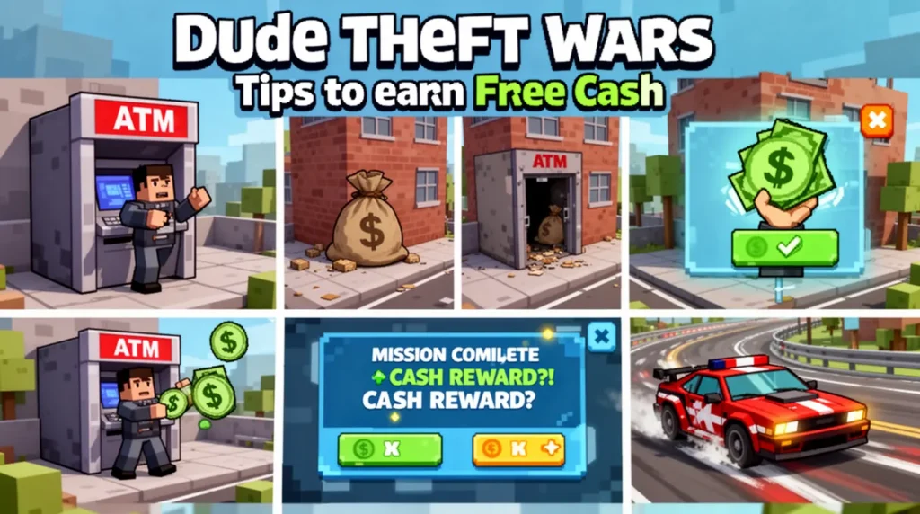 Tips to Earn Free Cash in Dude Theft Wars Mod APK 5