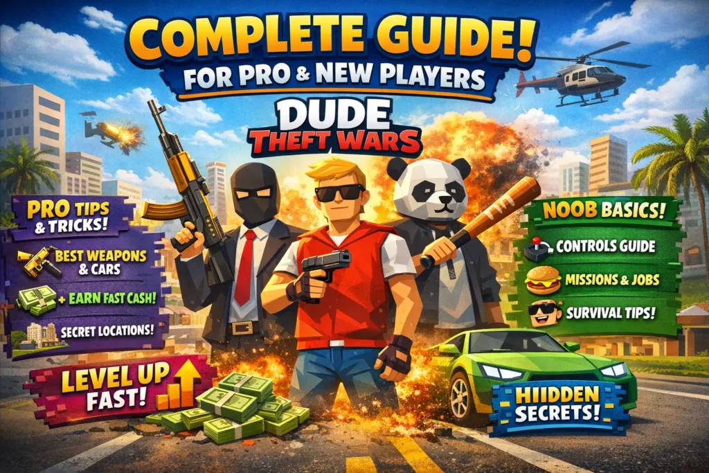 Complete guide to Dude Theft Wars